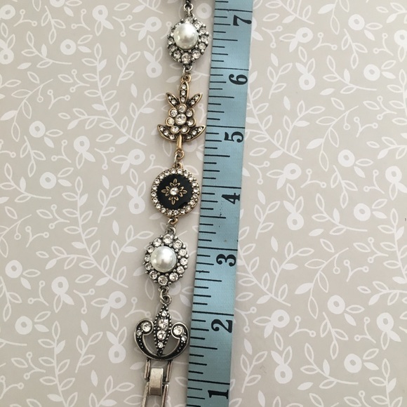 Pretty brass tone multi stone bracelet - Picture 3 of 3